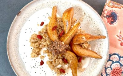 QUINOA MIT ZIMTBIRNEN